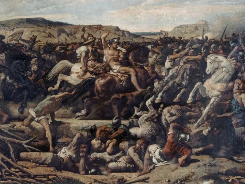 1825-François Chifflart - La battaglia di Cannes - Musee du Petit Palais, Paris